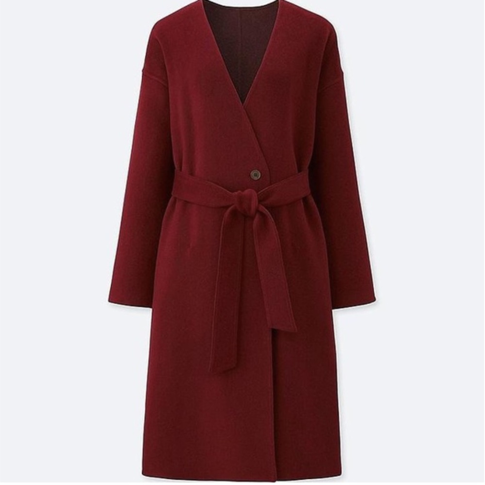 Uniqlo Double Face Collarless Coat